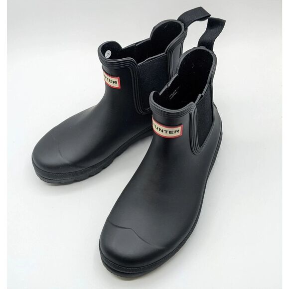 Hunter Women's Original Chelsea Waterproof Rubber Ankle Rain Boot (Navy) - US 8 - Picture 2 of 6